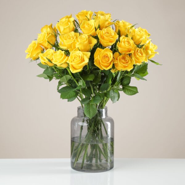 24 Fairtrade Yellow Roses